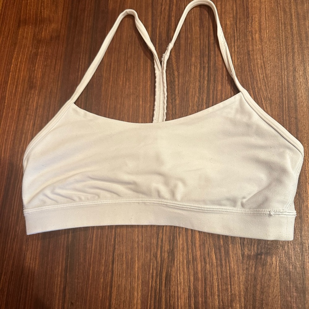 Lululemon FLOW Y White Sports Bra